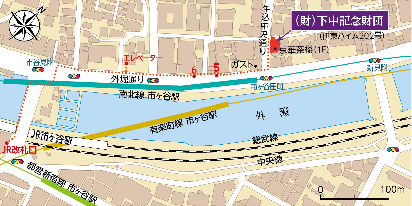 下中記念財団の地図