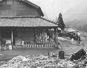 1915年ごろの立杭の集落