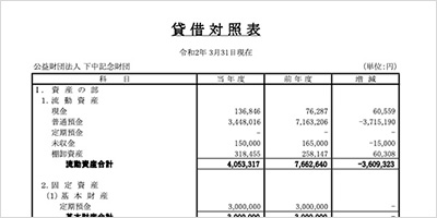 下中記念財団 第8期 会計報告